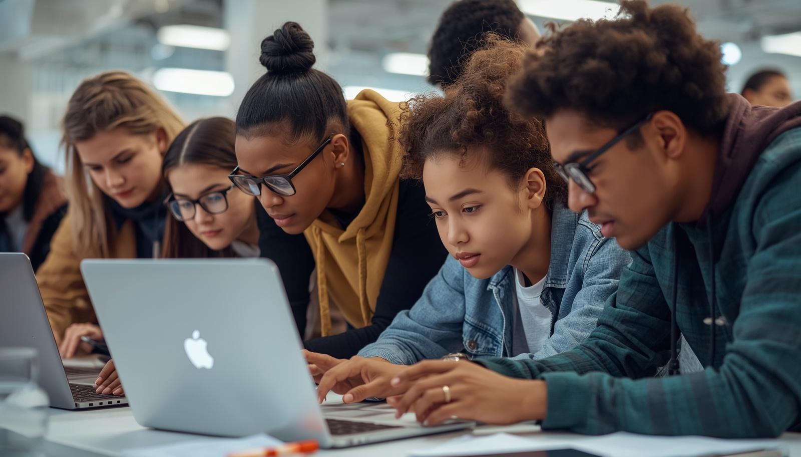 Young professionals engaged in a workshop
